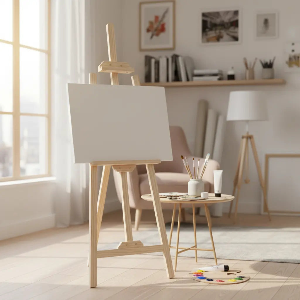 PORTA PANCARTA AJUSTABLE MGRAF DE MADERA DE 150 CMS