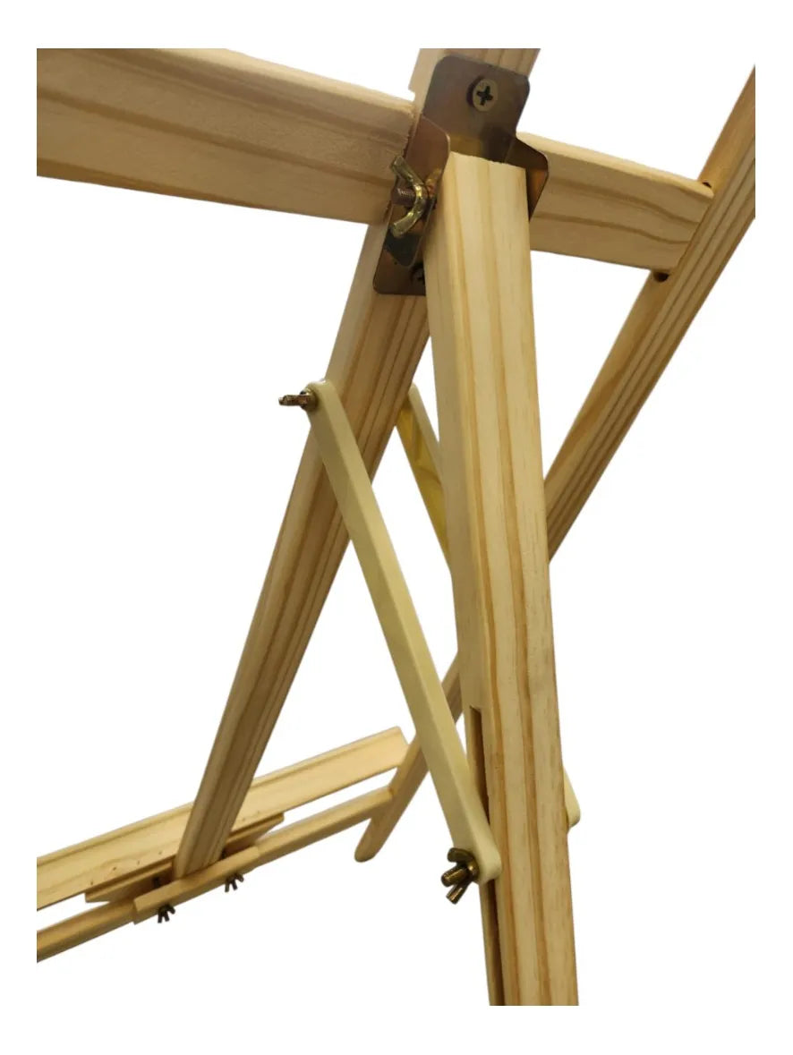 PORTA PANCARTA AJUSTABLE MGRAF DE MADERA DE 150 CMS