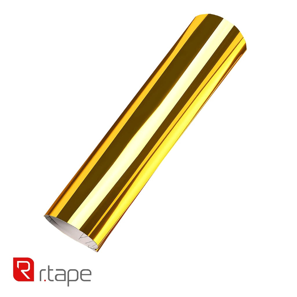 VINILO DE CORTE METALIZADO RTAPE MIRROR GOLD INTERIOR 1.22 MTS