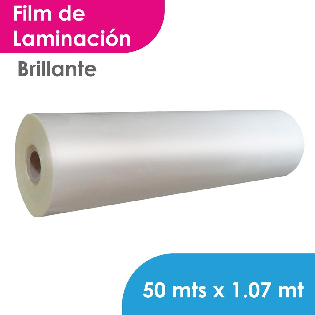 FILM LAMINACION MGRAF BRILLANTE 80 MIC 1.07 MTS X 50 MTS