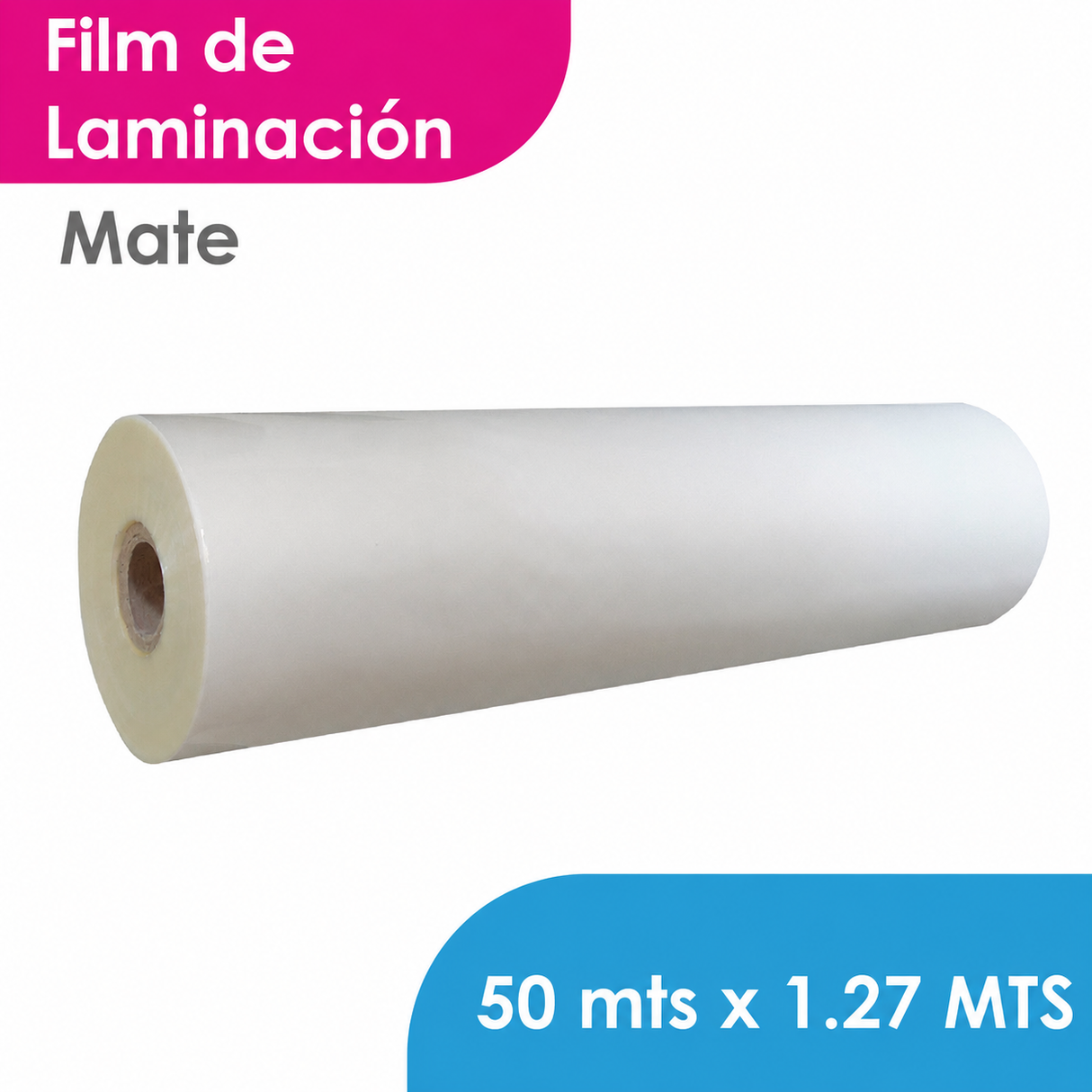 FILM LAMINACION MGRAF MATE 80 MIC 1.27 MTS X 50 MTS