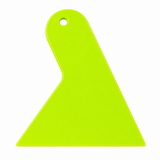 ESPATULA PLASTICA TRIANGULAR AMARILLA 9.5cm X 11.5cm