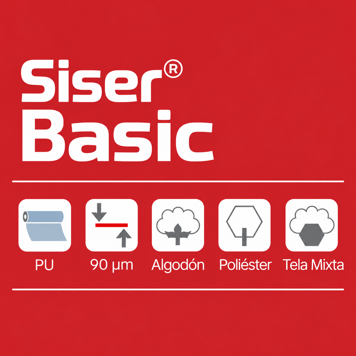 TERMOTRANSFERIBLE DE CORTE SISER  - BASIC 0.50 MTS