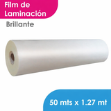 FILM LAMINACION MGRAF BRILLANTE 80 MIC 1.27 MTS X 50 MTS