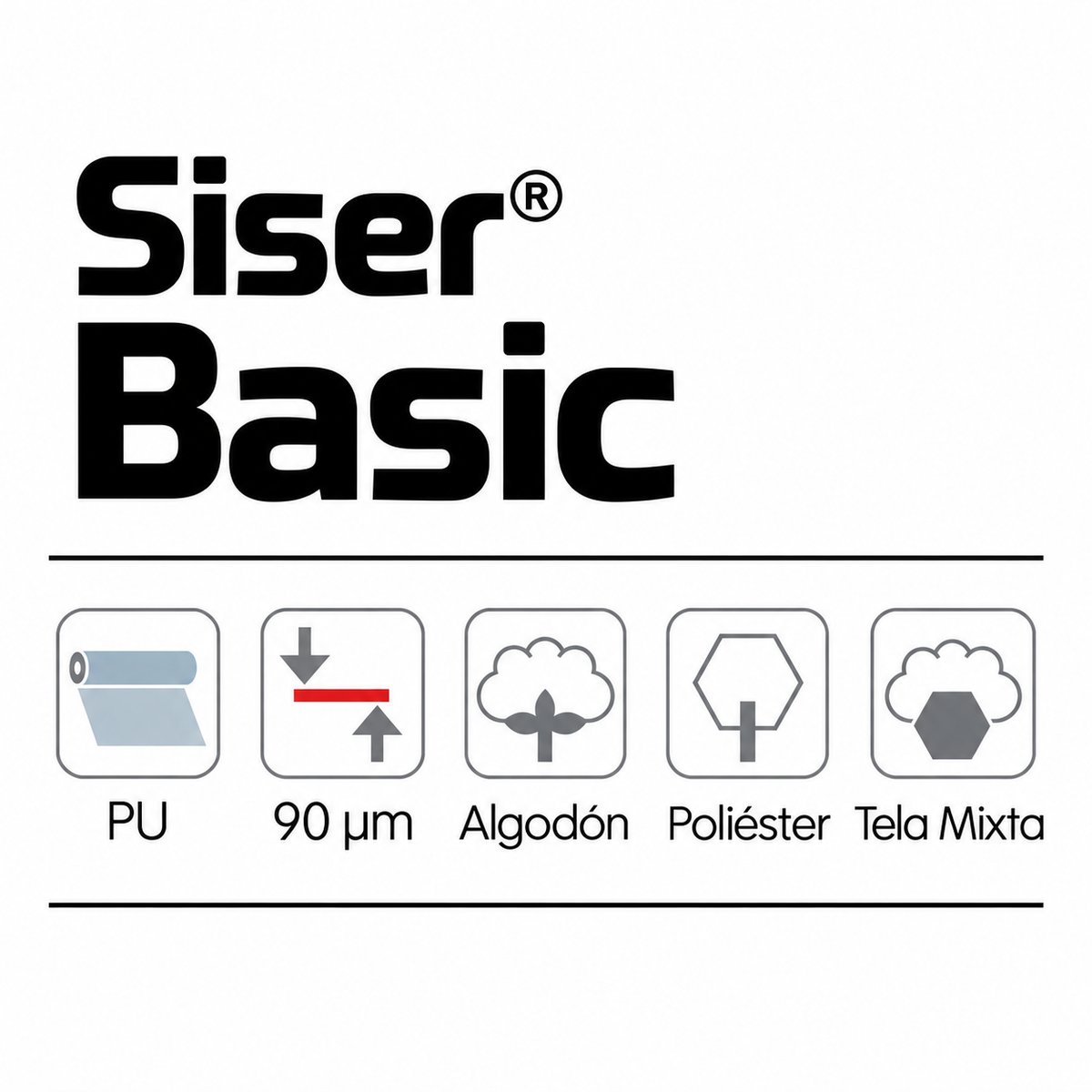 TERMOTRANSFERIBLE DE CORTE SISER  - BASIC 0.50 MTS