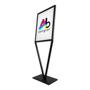 PORTA PANCARTA METALICA BLACK 45*60CM