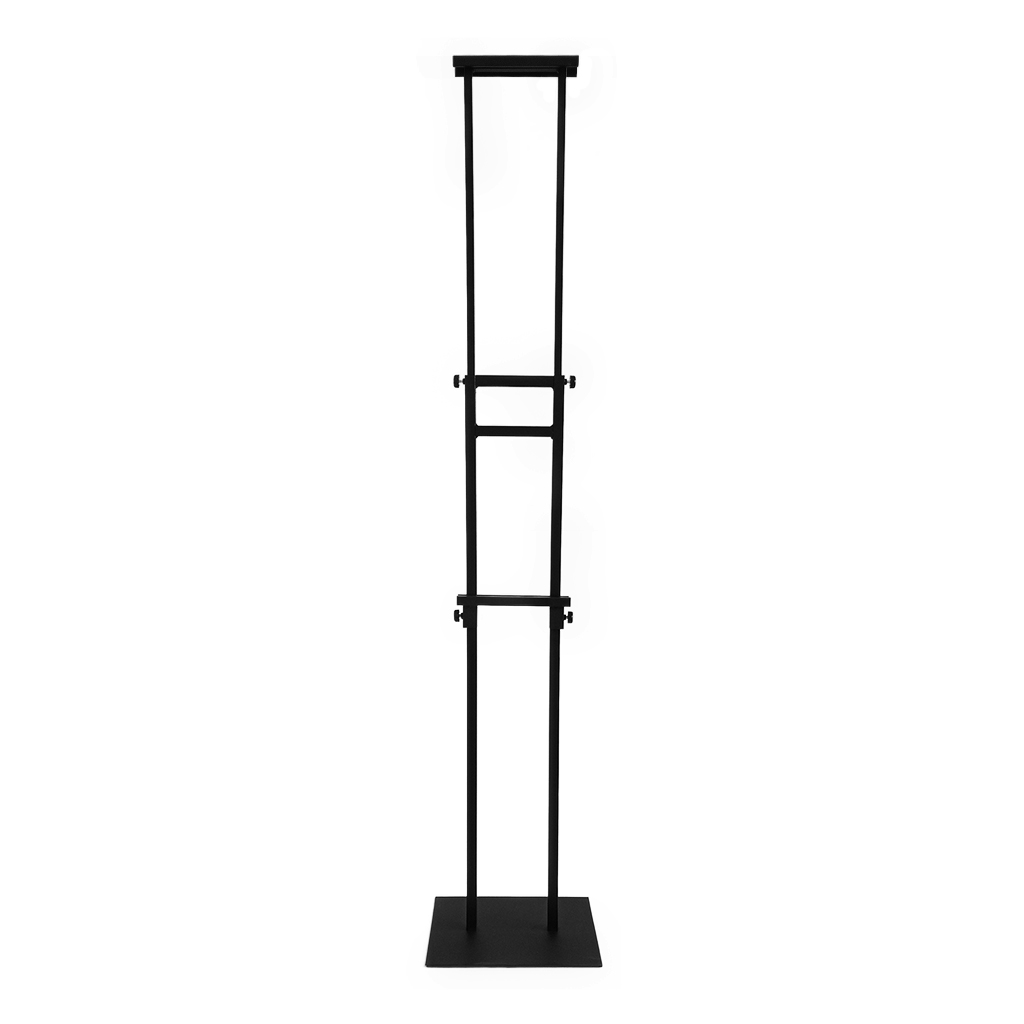 PORTA PANCARTA AJUSTABLE DOBLE CARA MAXIMO 190CMS