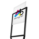 PORTA PANCARTA METALICO BLACK 45 x 60CM