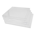 ACRILICO MGRAF TRANSPARENTE FUNDIDO 3MM LINER PLASTICO 1.22X1.22 MTS