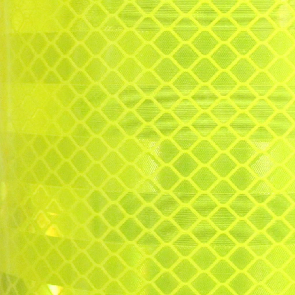 vinilo reflectante grado ingenieria prismatico de alta intensidad color limon amarillo verde fluorescente