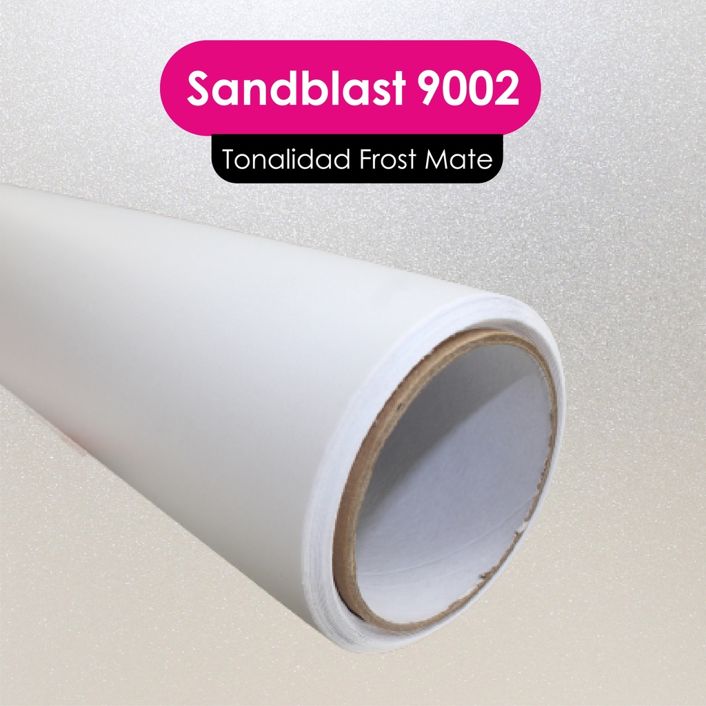 VINILO CORTE MGRAF EMPAVONADO 9002-SANDBLAST  1.22 MTS