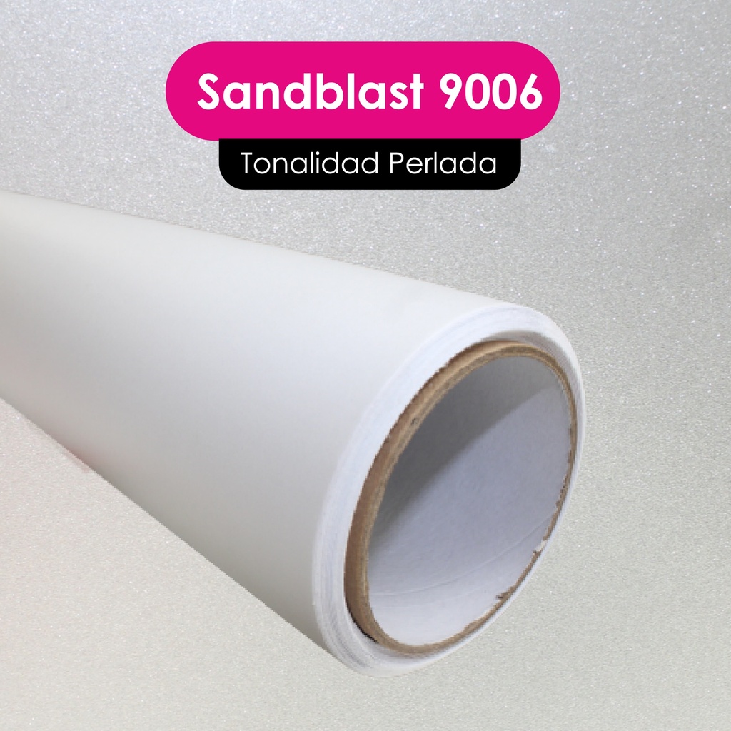 VINILO CORTE MGRAF EMPAVONADO 9006-SANDBLAST 1.22 MTS