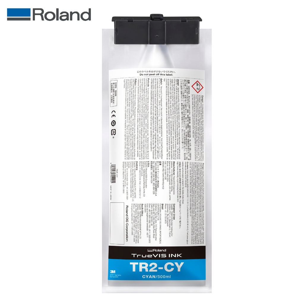 TINTA ROLAND  TRUEVIS TR2 CYAN 500 ML