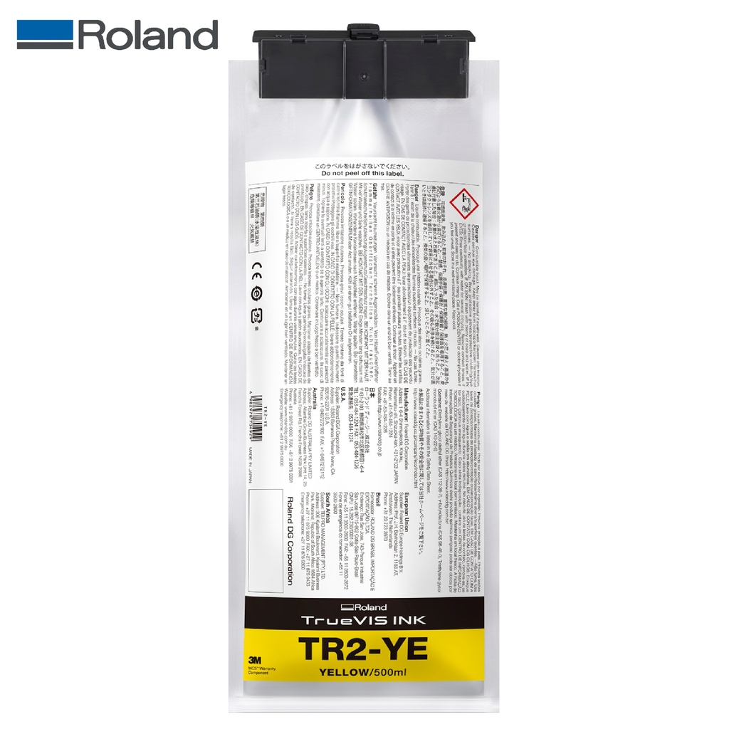 TINTA ROLAND  TRUEVIS TR2 YELLOW 500 ML