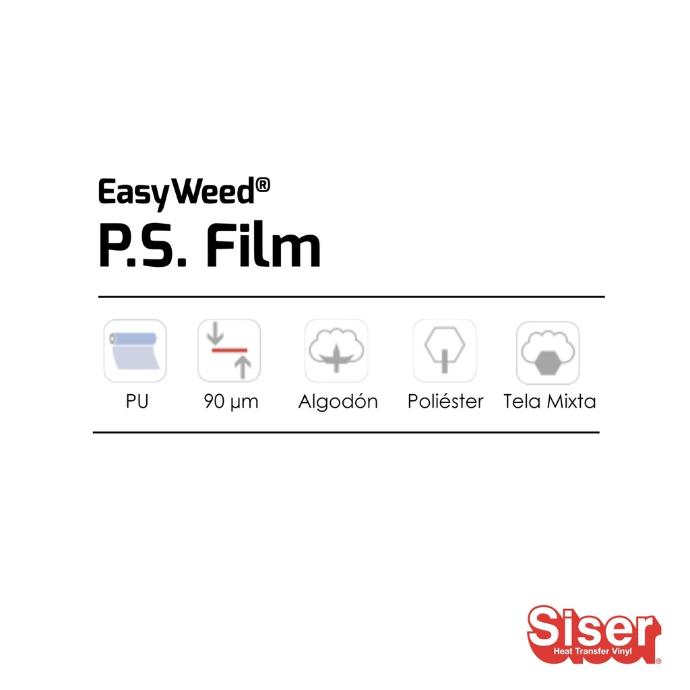 TERMOTRANSFERIBLE CORTE SISER PS FILM - EASY WEED BLANCO 1.50 MTS