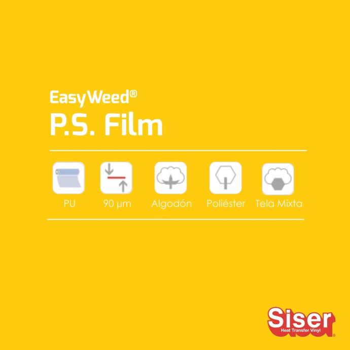 TERMOTRANSFERIBLE CORTE SISER PS FILM - EASY WEED AMARILLO 1.50 MTS