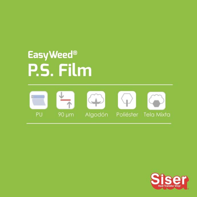 TERMOTRANSFERIBLE CORTE SISER PS FILM - EASY WEED VERDE MANZANA 1.50 MTS