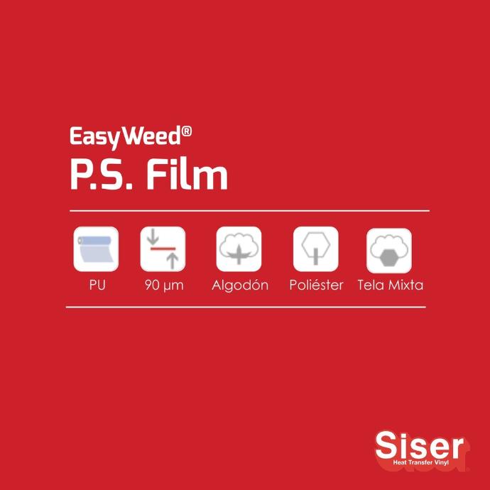 TERMOTRANSFERIBLE CORTE SISER PS FILM - EASY WEED ROJO 0.37 MTS