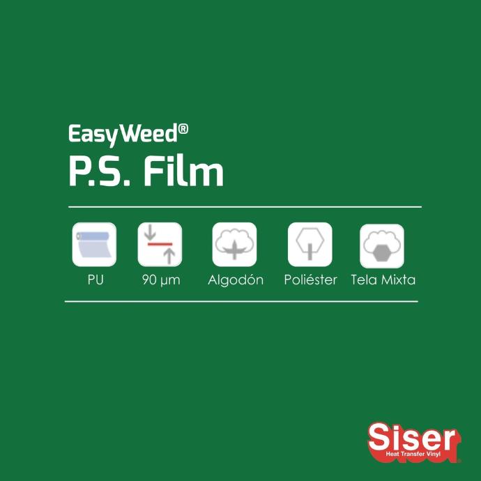 TERMOTRANSFERIBLE CORTE SISER PS FILM - EASY WEED VERDE 0.37 MTS