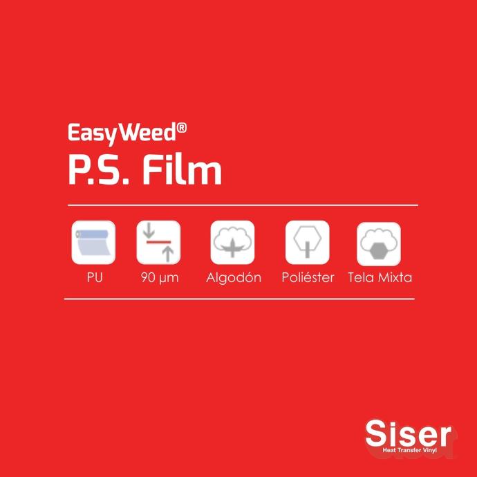 TERMOTRANSFERIBLE CORTE SISER PS FILM - EASY WEED ROJO VIVO 0.37 MTS