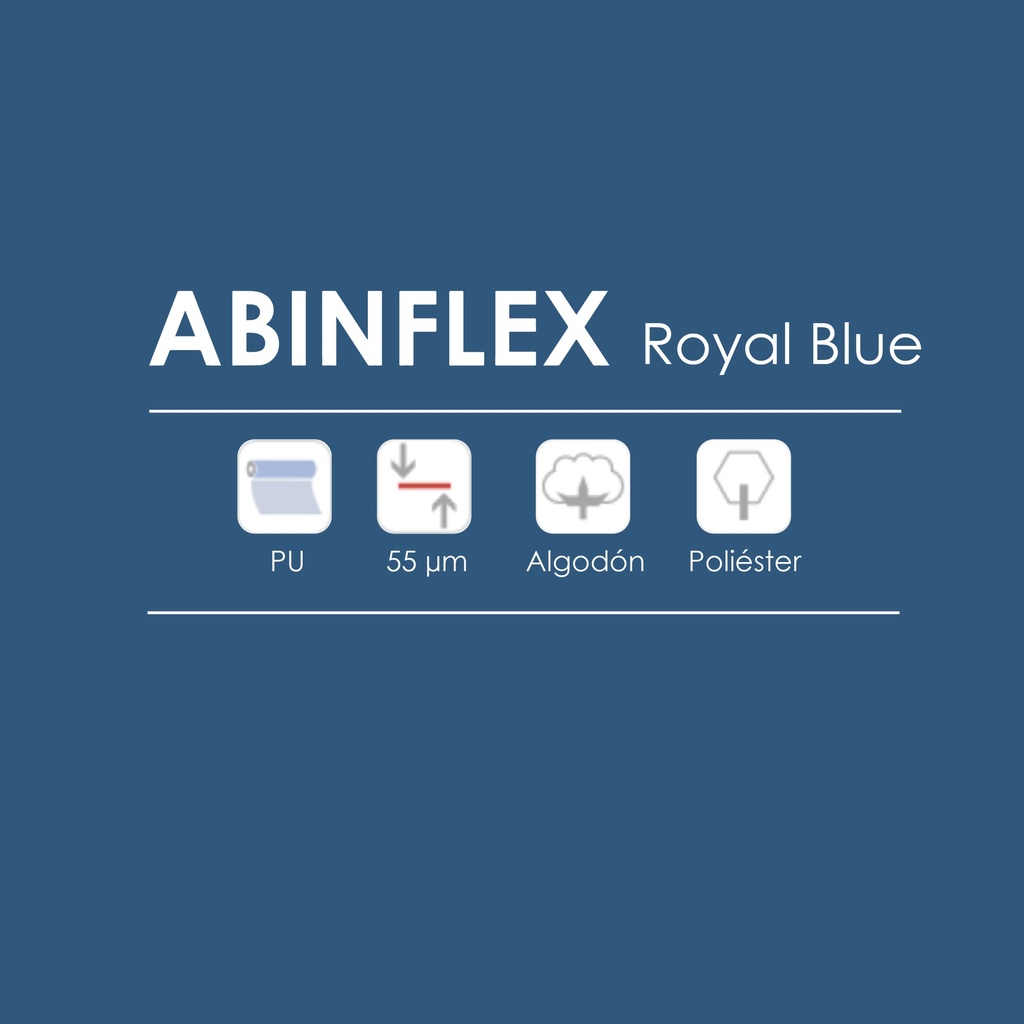 TERMOTRANSFERIBLE CORTE CHEMICA WINMARK-ABINFLEX ROYAL BLUE 50CM X 25MTS
