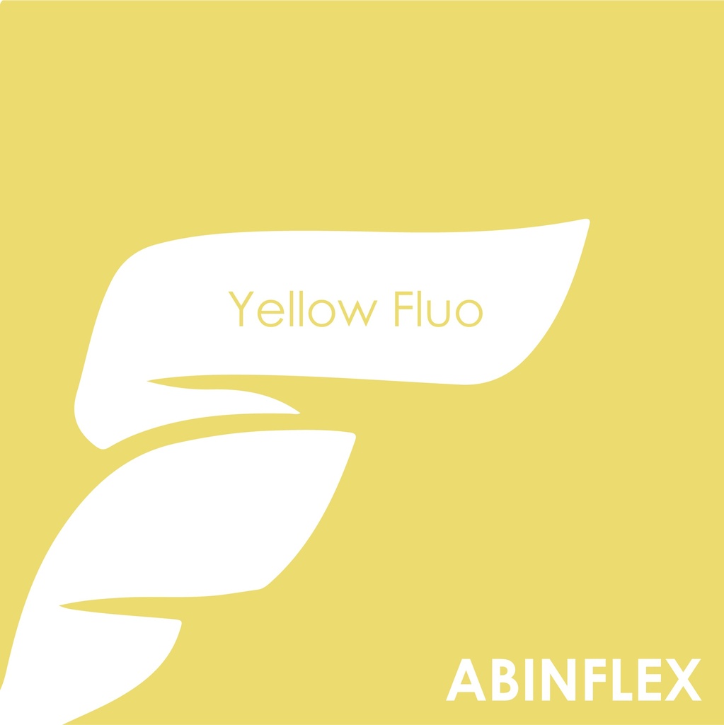 TERMOTRANSFERIBLE CORTE CHEMICA ABINFLEX FLUOR YELLOW 50CM X 25MTS