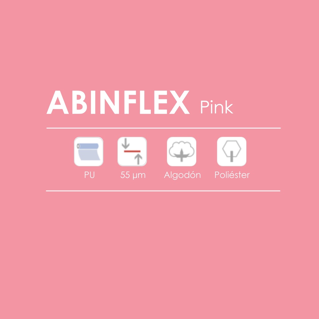 TERMOTRANSFERIBLE CORTE CHEMICA WINMARK-ABINFLEX PINK 50CM X 25MTS