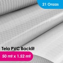 TELA PVC DAL BRILLANTE BACKLITE 600GRS X 1.52 MTS