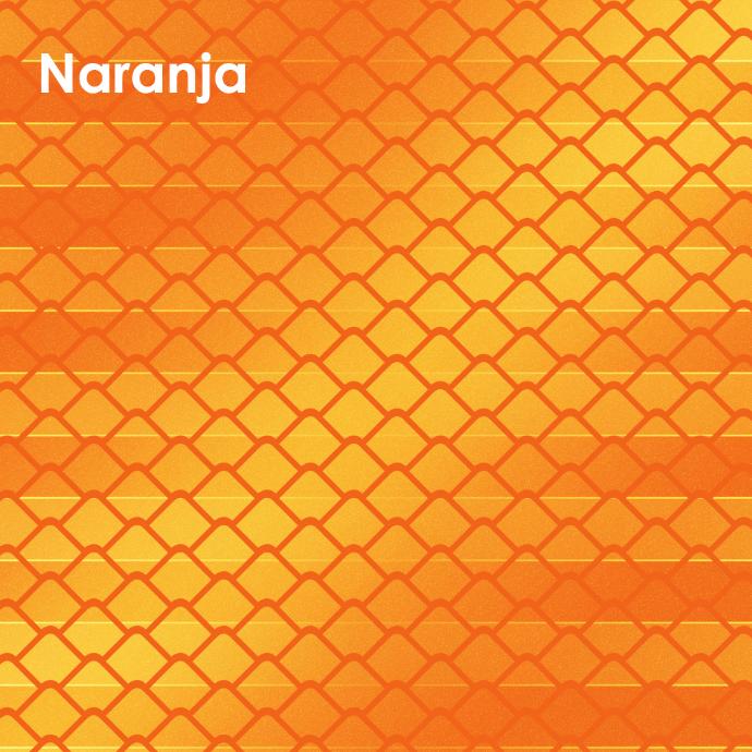 VINILO REFLECTANTE MGRAF GRADO INGENIERIA PRISMATICO ORANGE 1.22 MTS