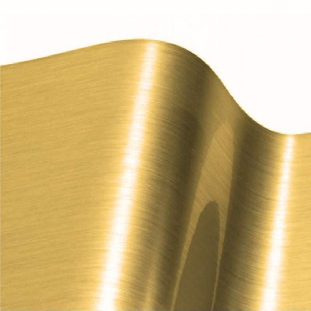 VINILO DE CORTE METALIZADOS RTAPE BRUSHED GOLD EXTERIOR  1,22 MTS