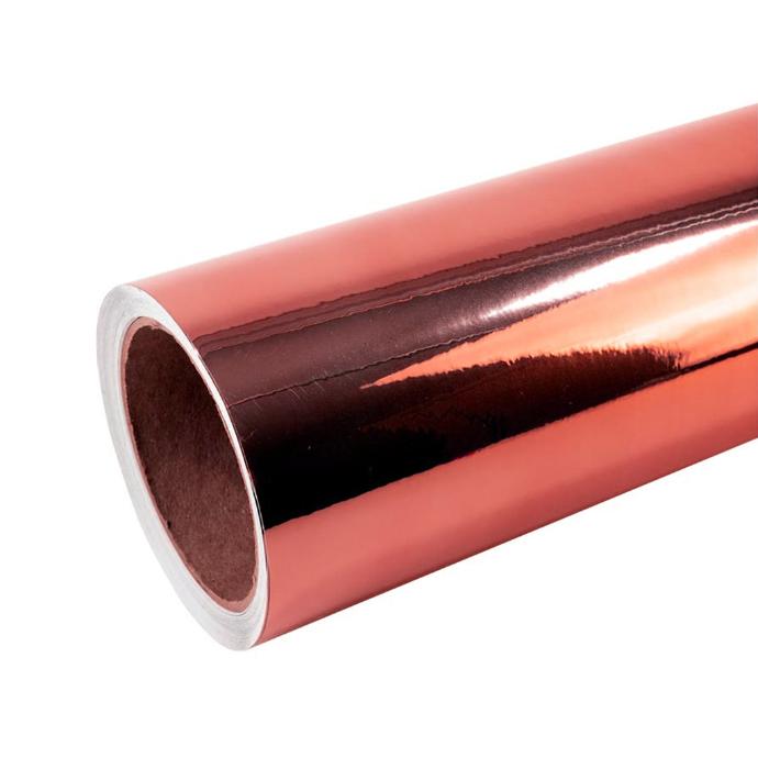 VINILO ADHESIVO DE CORTE METALIZADO GLOSSY ROSE GOLD 1.22 X 50MTS