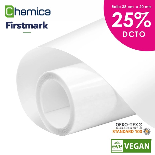 [301038100101] TERMOTRANSFERIBLE CORTE CHEMICA FIRSTMARK BLANCO 0.38 MTS