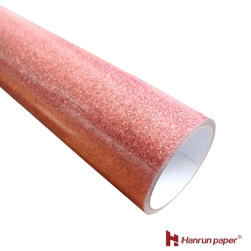 [301050103205] TERMOTRANSFERIBLE CORTE HANRUN GLITTER RED G006 0.50 MTS.