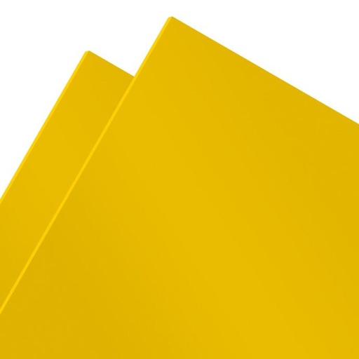 [401022242237] ACRILICO MGRAF AMARILLO 237 FUNDIDO 3MM LINER PLASTICO 1.22 X1.22MTS